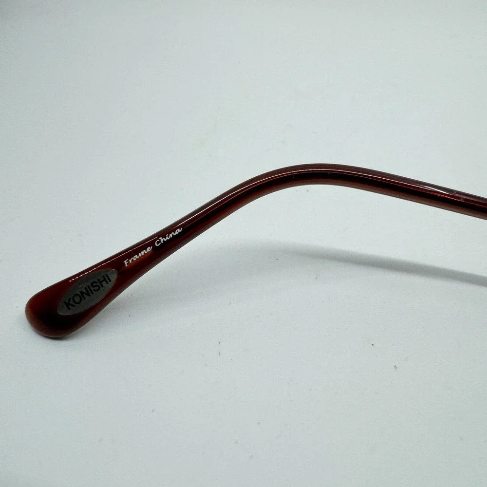 Konishi Eyeglasses Frames‎ KF7441 55-18-140 Satin Brown Flex Titianium H9705